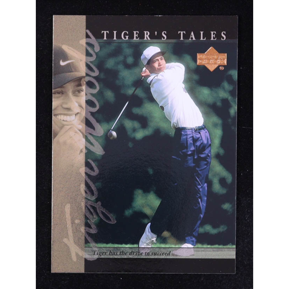 Tiger Woods 2001 Upper Deck Tiger's Tales #TT4 RC at PristineAuction.com