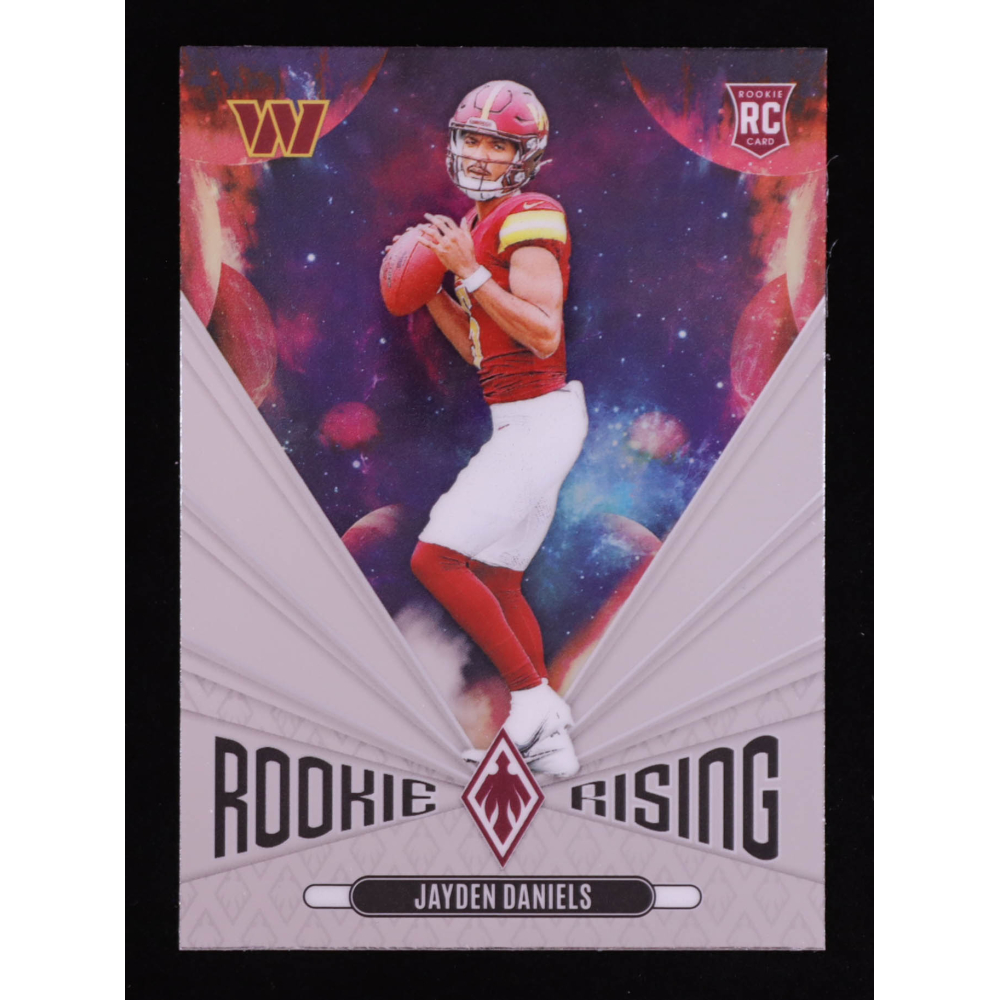 Jayden Daniels 2024 Panini Phoenix Rookie Rising #43 RC at PristineAuction.com