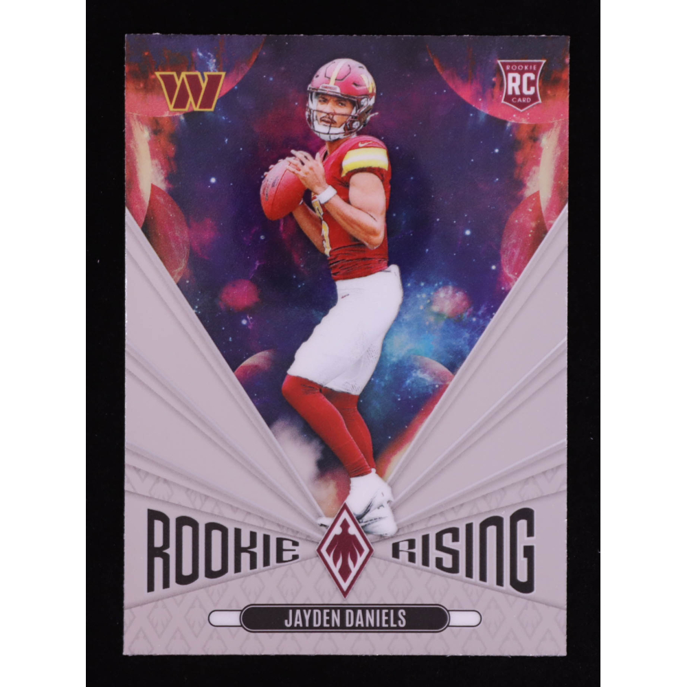 Jayden Daniels 2024 Panini Phoenix Rookie Rising #43 RC at PristineAuction.com