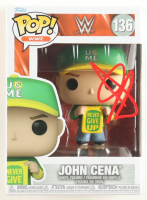 John Cena Signed "WWE" #136 Funko Pop! Vinyl Figure (SWAU) at PristineAuction.com