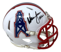 Warren Moon Signed Oilers Speed Mini Helmet Inscribed "HOF 16" (Beckett) at PristineAuction.com