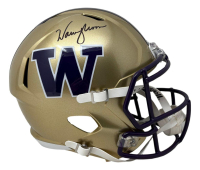 Warren Moon Signed Washington Huskies Full-Size Speed Helmet (Beckett) at PristineAuction.com
