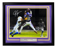 Justin Jefferson Signed Vikings Custom Framed Photo (Beckett) at PristineAuction.com
