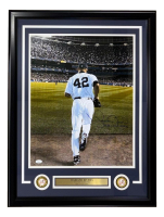 Mariano Rivera Signed Yankees Custom Framed Photo Inscribed "100% Unanimous" (JSA) at PristineAuction.com