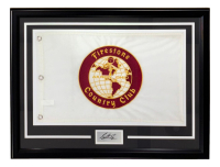 Scottie Scheffler "Bridgestone Country Club" Custom Framed Flag Display at PristineAuction.com
