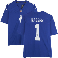 Malik Nabers Signed Giants Nike Authentic Jersey (Beckett) at PristineAuction.com