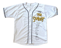 "The Sandlot" Jersey Cast-Signed by (8) with Brandon Adams, Chauncey Leopardi, Victor DiMattia (Beckett) at PristineAuction.com