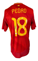 Pedro Signed Spain National Team Adidas Authentic Jersey (Beckett) at PristineAuction.com