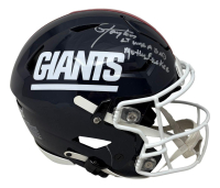 Lawrence Taylor Signed Giants Full-Size Authentic On-Field Throwback Alternate Speedflex Helmet Inscribed "LT Was A Bad M***********" (Beckett) at PristineAuction.com