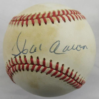 Hank Aaron Signed ONL Baseball (PSA) at PristineAuction.com