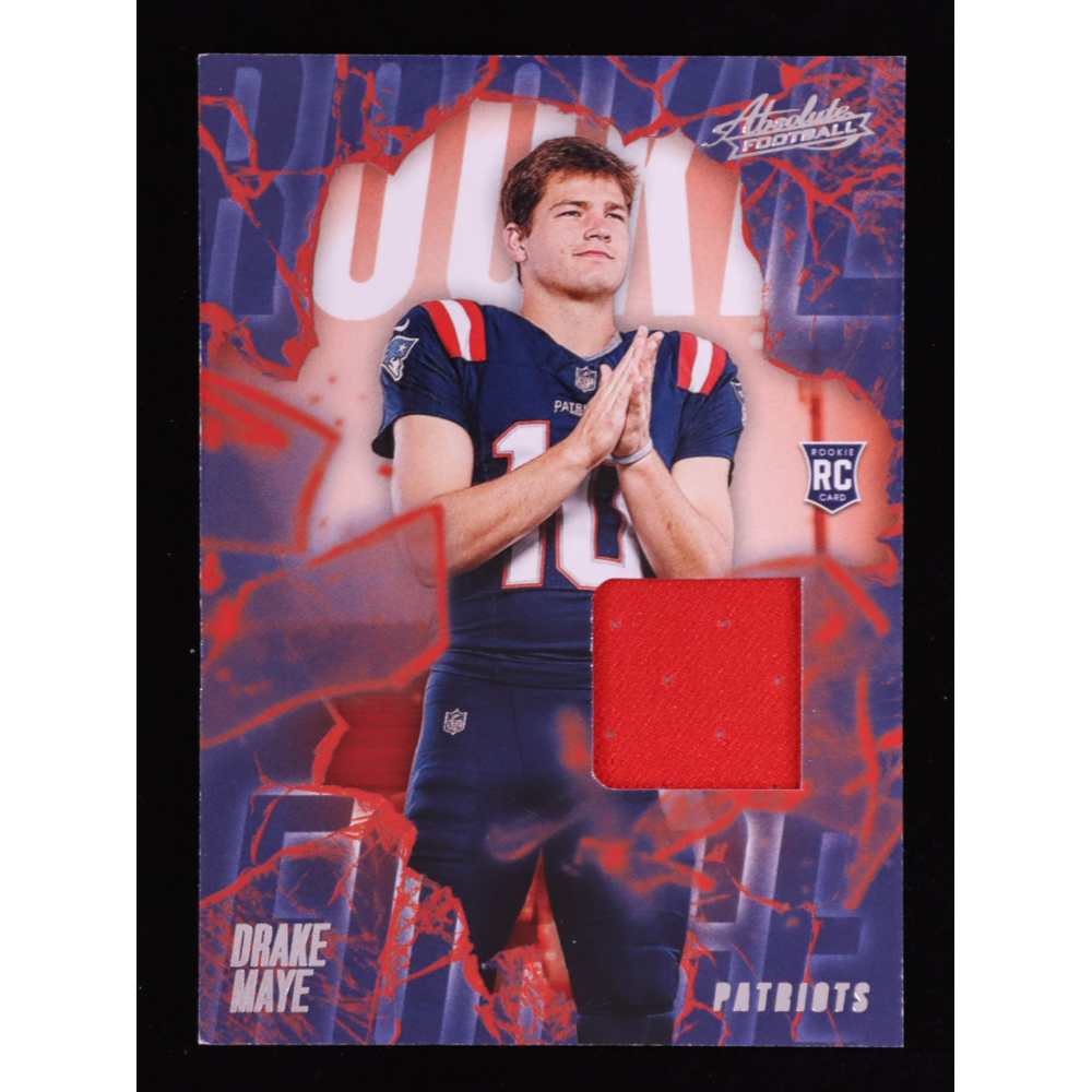 Drake Maye 2024 Absolute Rookie Force Jerseys #22 RC at PristineAuction.com