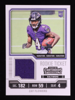 Zay Flowers 2023 Panini Contenders Rookie Ticket Swatches Variations #39 RC at PristineAuction.com