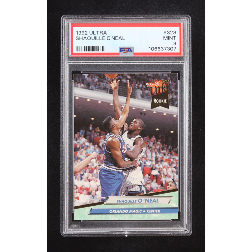 Shaquille O'Neal 1992-93 Ultra #328 RC (PSA 9) at PristineAuction.com