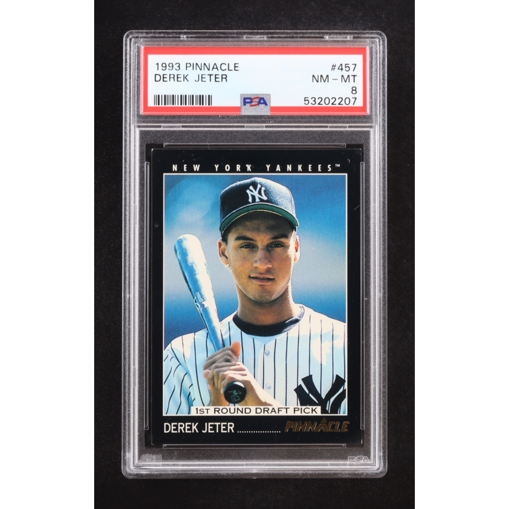 Derek Jeter 1993 Pinnacle #457 RC (PSA 8) at PristineAuction.com