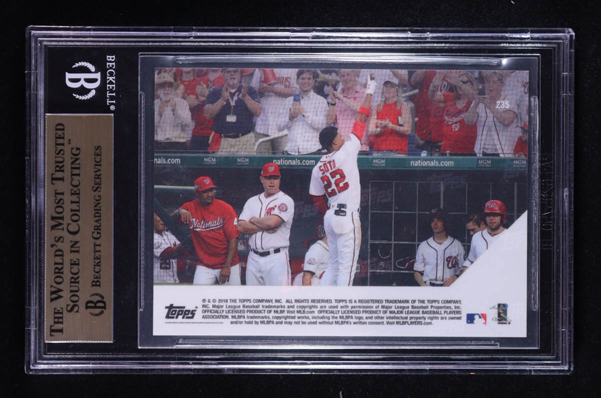 Juan Soto 2018 Topps Now #235 RC (BGS 9.5) at PristineAuction.com Juan Soto 2018 Topps Now #235 RC (BGS 9.5) at PristineAuction.com