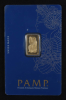 PAMP Suisse 2.5g 999.9 Fine Gold Bullion Bar at PristineAuction.com