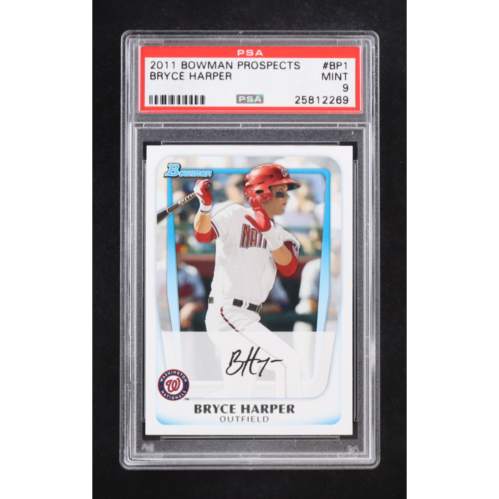 Bryce Harper 2011 Bowman Prospects #BP1A RC (PSA 9) at PristineAuction.com