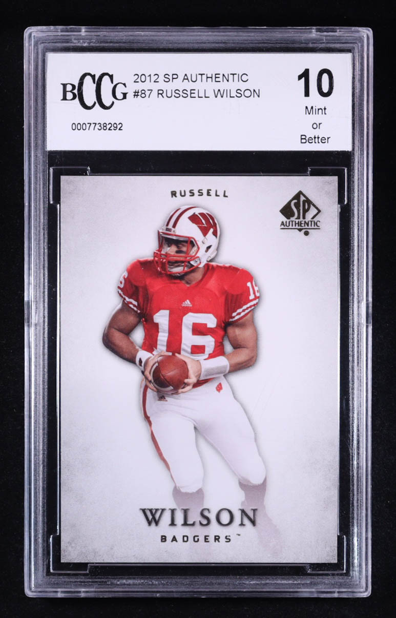 Russell Wilson 2012 SP Authentic #87 RC (BCCG 10) at PristineAuction.com Russell Wilson 2012 SP Authentic #87 RC (BCCG 10) at PristineAuction.com