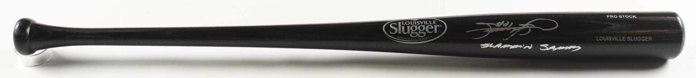 Sammy Sosa Signed Louisville Slugger Baseball Bat Inscribed "Slammin Sammy" (Schwartz) at PristineAuction.com Sammy Sosa Signed Louisville Slugger Baseball Bat Inscribed "Slammin Sammy" (Schwartz) at PristineAuction.com