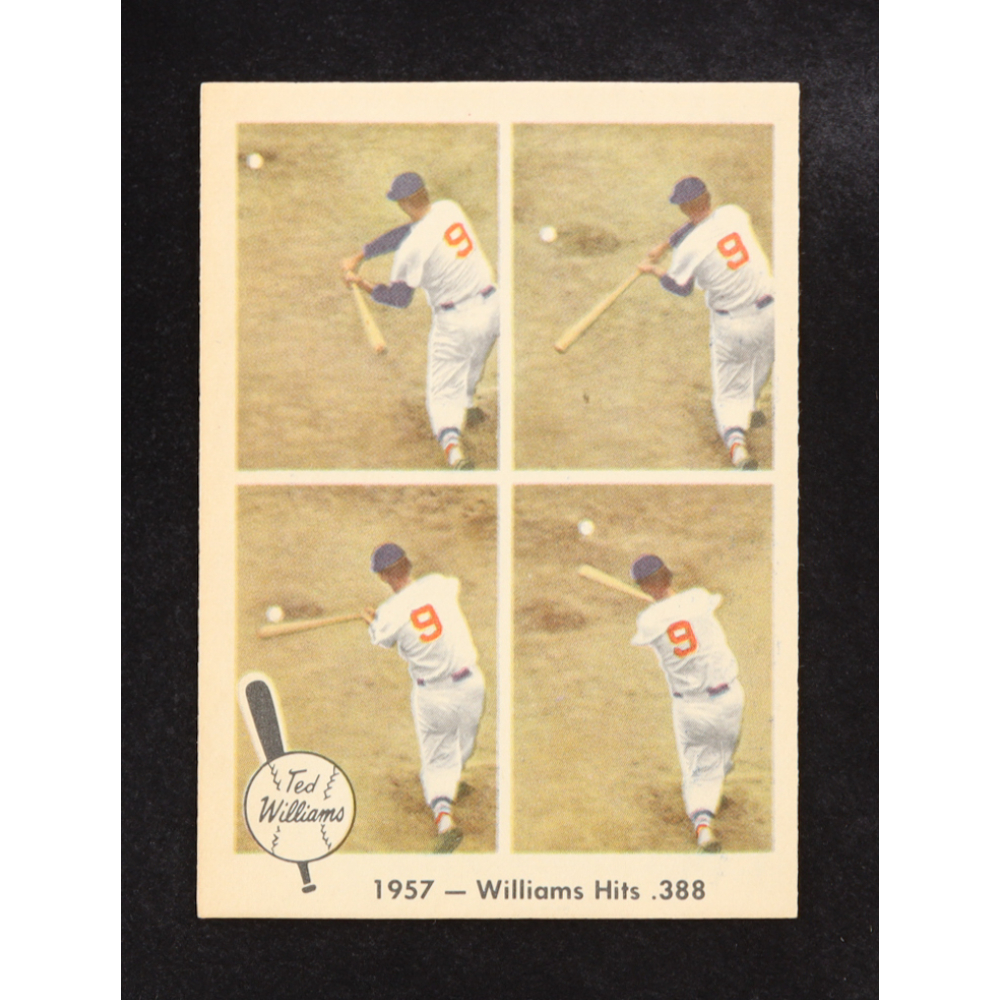 Ted Williams 1959 Fleer Ted Williams #58 Williams Hits .388 at PristineAuction.com