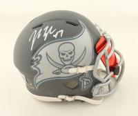 John Lynch Signed Buccaneers Slate Alternate Speed Mini Helmet with Custom Visor (Beckett) at PristineAuction.com