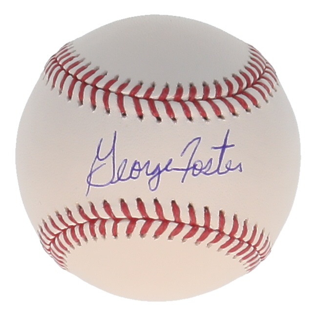 George Foster Signed OML Baseball (Schwartz) at PristineAuction.com George Foster Signed OML Baseball (Schwartz) at PristineAuction.com