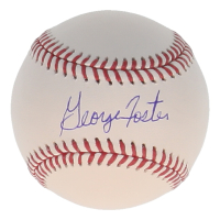 George Foster Signed OML Baseball (Schwartz) at PristineAuction.com