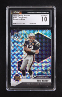 Tom Brady 2021 Panini Mosaic Mosaic Reactive Blue #282 (CGC 10) at PristineAuction.com