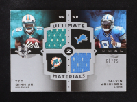 Ted Ginn Jr. /Calvin Johnson 2007 Upper Deck Collection Ultimate Materials #UDM-11 #60/75 at PristineAuction.com