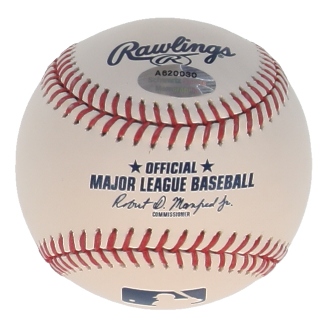 Eric Gagne Signed OML Baseball Inscribed "NL CY 03" (Schwartz) at PristineAuction.com Eric Gagne Signed OML Baseball Inscribed "NL CY 03" (Schwartz) at PristineAuction.com