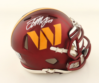 Terry McLaurin Signed Commanders Speed Mini Helmet with Custom Visor (Beckett) at PristineAuction.com