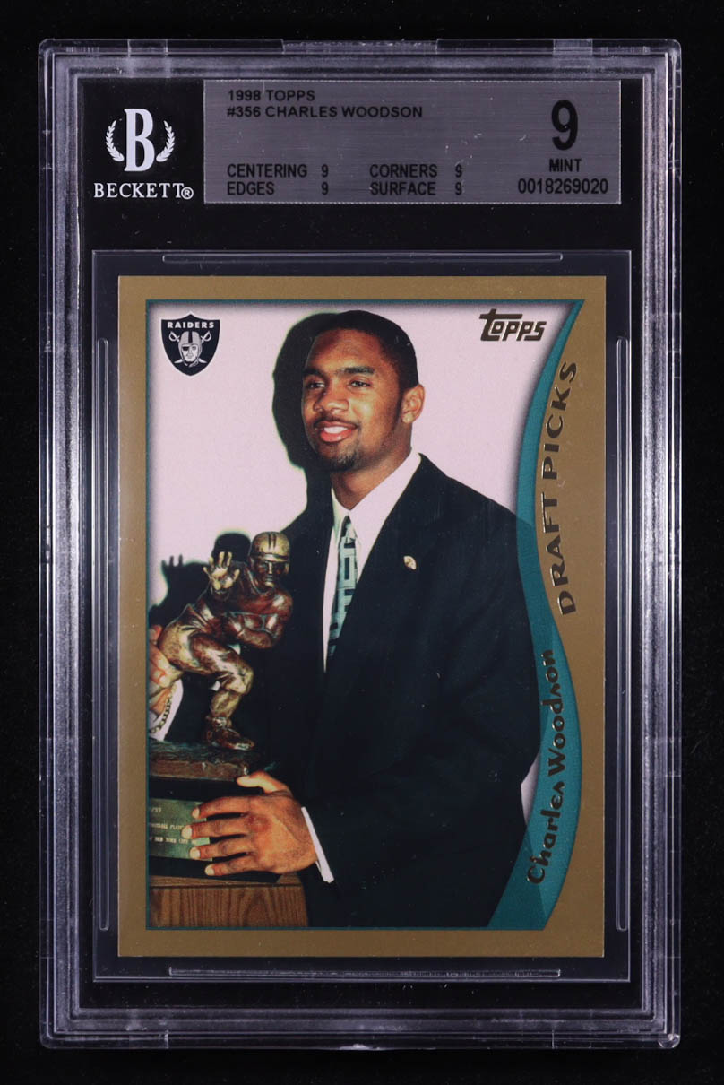 Charles Woodson 1998 Topps #356 RC (BGS 9) at PristineAuction.com Charles Woodson 1998 Topps #356 RC (BGS 9) at PristineAuction.com