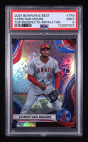 Christian Moore 2024 Bowman's Best Top Prospects Refractors #TP9 RC (PSA 9) at PristineAuction.com