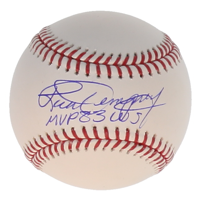 Rick Dempsey Signed OML Baseball Inscribed "MVP 83 WS" (Schwartz) at PristineAuction.com Rick Dempsey Signed OML Baseball Inscribed "MVP 83 WS" (Schwartz) at PristineAuction.com
