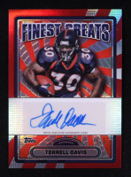 Terrell Davis 2024 Finest Greats Autographs Red Refractors #FGTD #4/5 at PristineAuction.com
