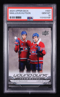 Logan Mailloux / Lane Hutson 2024-25 Upper Deck #497 YG RC (PSA 10) at PristineAuction.com