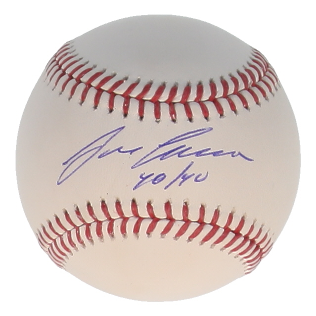 Jose Canseco Signed OML Baseball Inscribed "40/40" (Schwartz) at PristineAuction.com Jose Canseco Signed OML Baseball Inscribed "40/40" (Schwartz) at PristineAuction.com