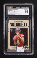 Jayden Daniels 2024 Panini Mosaic Notoriety #19 RC (CGC 10) at PristineAuction.com