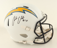 Austin Ekeler Signed Chargers Full-Size Speed Helmet (Beckett) at PristineAuction.com