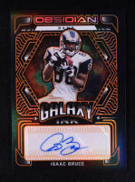 Isaac Bruce 2022 Panini Obsidian Galaxy Ink Electric Etch Orange #19 #35/75 at PristineAuction.com