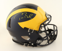 Tom Brady Signed Michigan Wolverines Full-Size Authentic On-Field Speed Helmet (Fanatics & GOAT) at PristineAuction.com