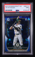 Jacob Wilson 2023 Bowman Chrome Draft Sapphire #BDC121 RC (PSA 9) at PristineAuction.com