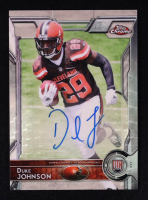 Duke Johnson 2015 Topps Chrome Rookie Autographs Superfractors #140 RC #1/1 at PristineAuction.com