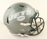 Zach Wilson Signed Jets Full-Size Flash Alternate Speed Helmet (Fanatics & Beckett) at PristineAuction.com