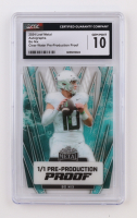 Bo Nix 2024 Leaf Metal Autographs Pre-Production Proof Clear Water #NNO #1/1 RC (CGC 10) at PristineAuction.com