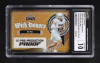 Bo Nix 2024 Leaf Metal With Honors Autographs Pre-Production Proof Gold Mojo #NNO #1/1 RC (CGC 10) at PristineAuction.com
