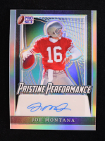 Joe Montana 2024 Leaf Metal Legacy Collection "Pristine Performance" #PP-JM10 Autograph Silver Prismatic SP Variation #/35 at PristineAuction.com