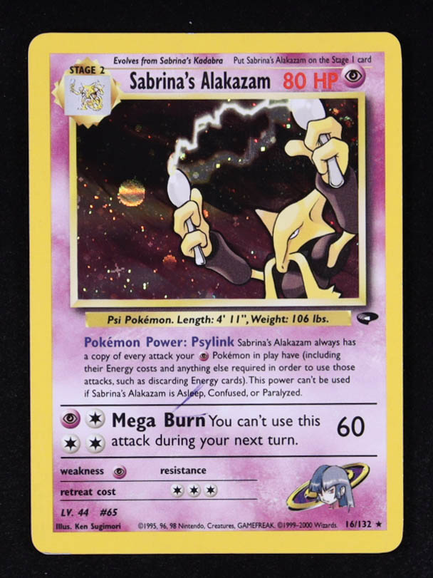 Sabrina's Alakazam 2000 Pokemon Gym Challenge Unlimited #16 HOLO at PristineAuction.com Sabrina's Alakazam 2000 Pokemon Gym Challenge Unlimited #16 HOLO at PristineAuction.com