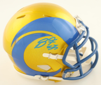 Braden Fiske Signed Rams Flash Alternate Speed Mini Helmet (JSA) at PristineAuction.com