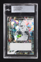 Kenneth Walker III 2022 Pro Set Metal Pre-Production Proof Crystal Snakeskin #NNO #1/1 RC (Leaf) at PristineAuction.com